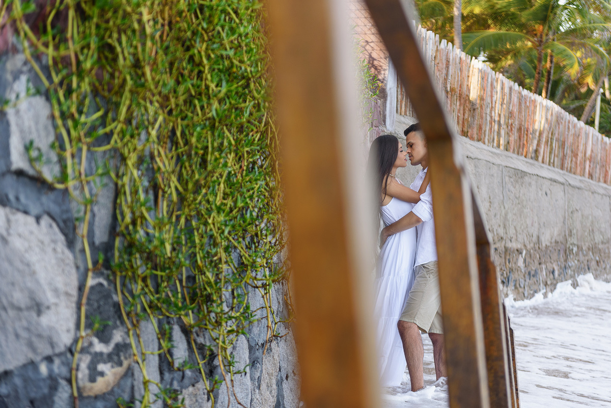 Ensaio de casal na praia