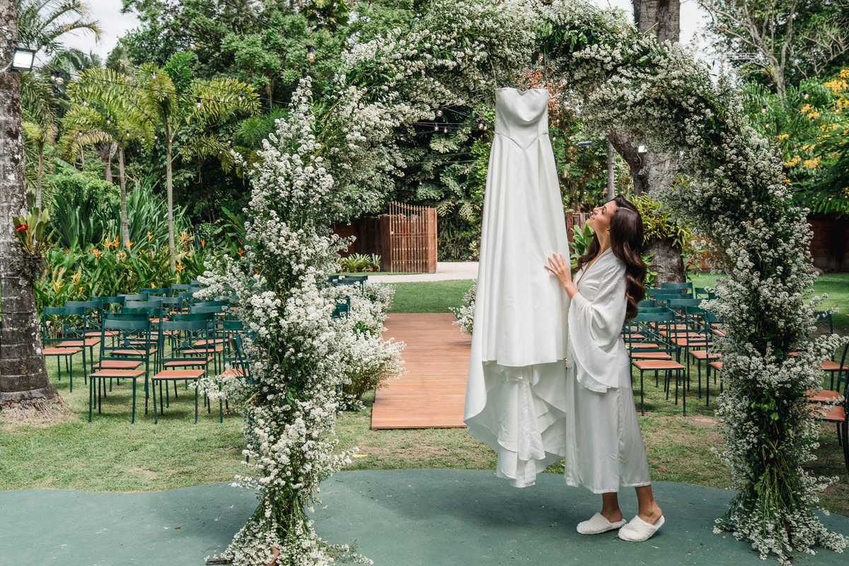 Caroline e Willian |Casamento ao ar livre | Espaço Ser | Fotografia de casamento RJ | Dois Focus