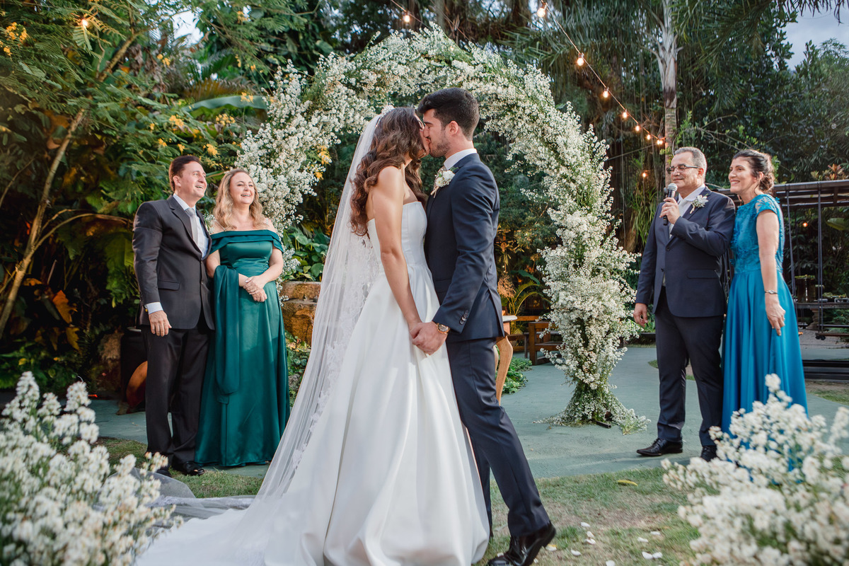 Caroline e Willian |Casamento ao ar livre | Espaço Ser | Fotografia de casamento RJ | Dois Focus