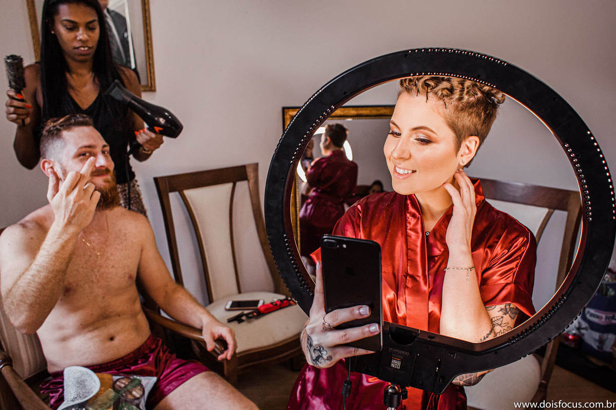 Fotografia  RJ -  Fotógrafo de Casamento - Casamento Catarina e Gabriel - Dois Focus Fotografia de Casamento - Making of noiva - Fotografia de casamento.