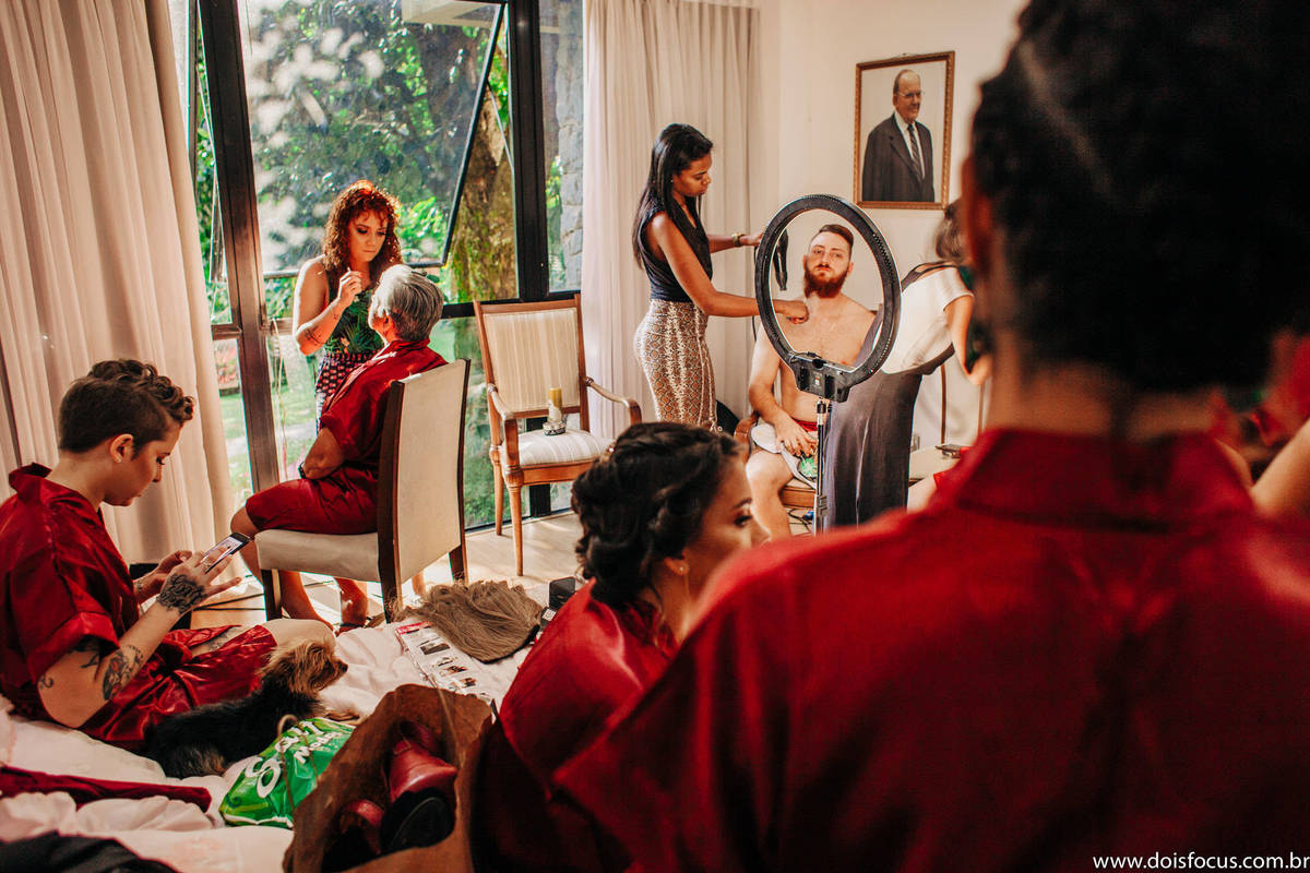 Fotografia  RJ -  Fotógrafo de Casamento - Casamento Catarina e Gabriel - Dois Focus Fotografia de Casamento - Making of  - Fotografia de casamento.