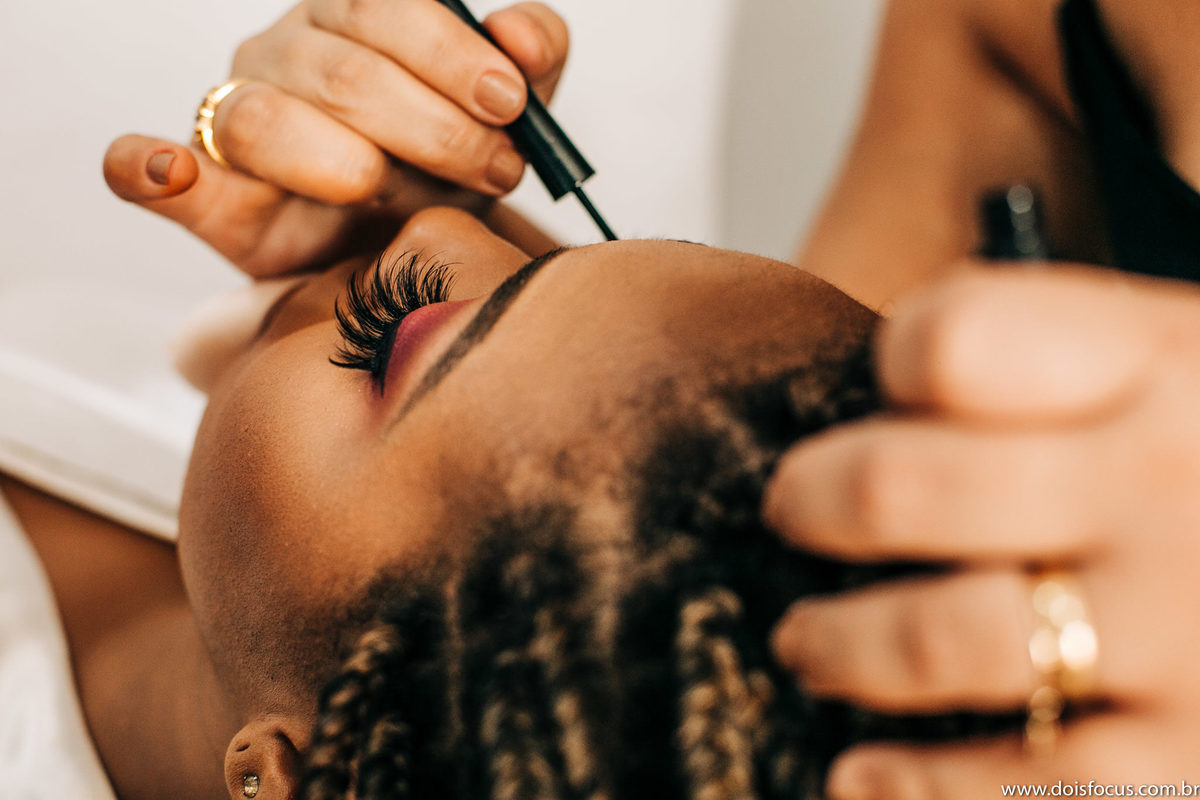 Making of da noiva com amigos e familiares 