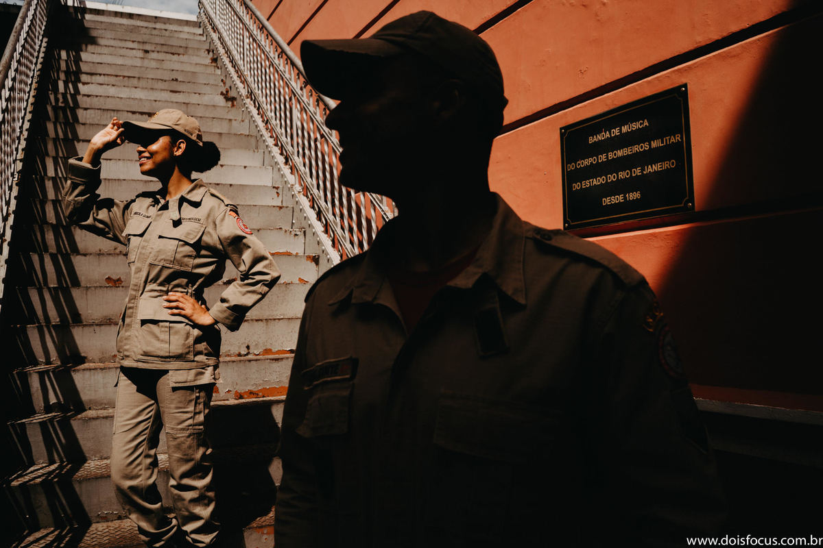 Fotografo de casamento Rio de Janeiro, Fotografia de Casamento RJ - Pré wedding no  Quartel Central do Corpo de Bombeiros
