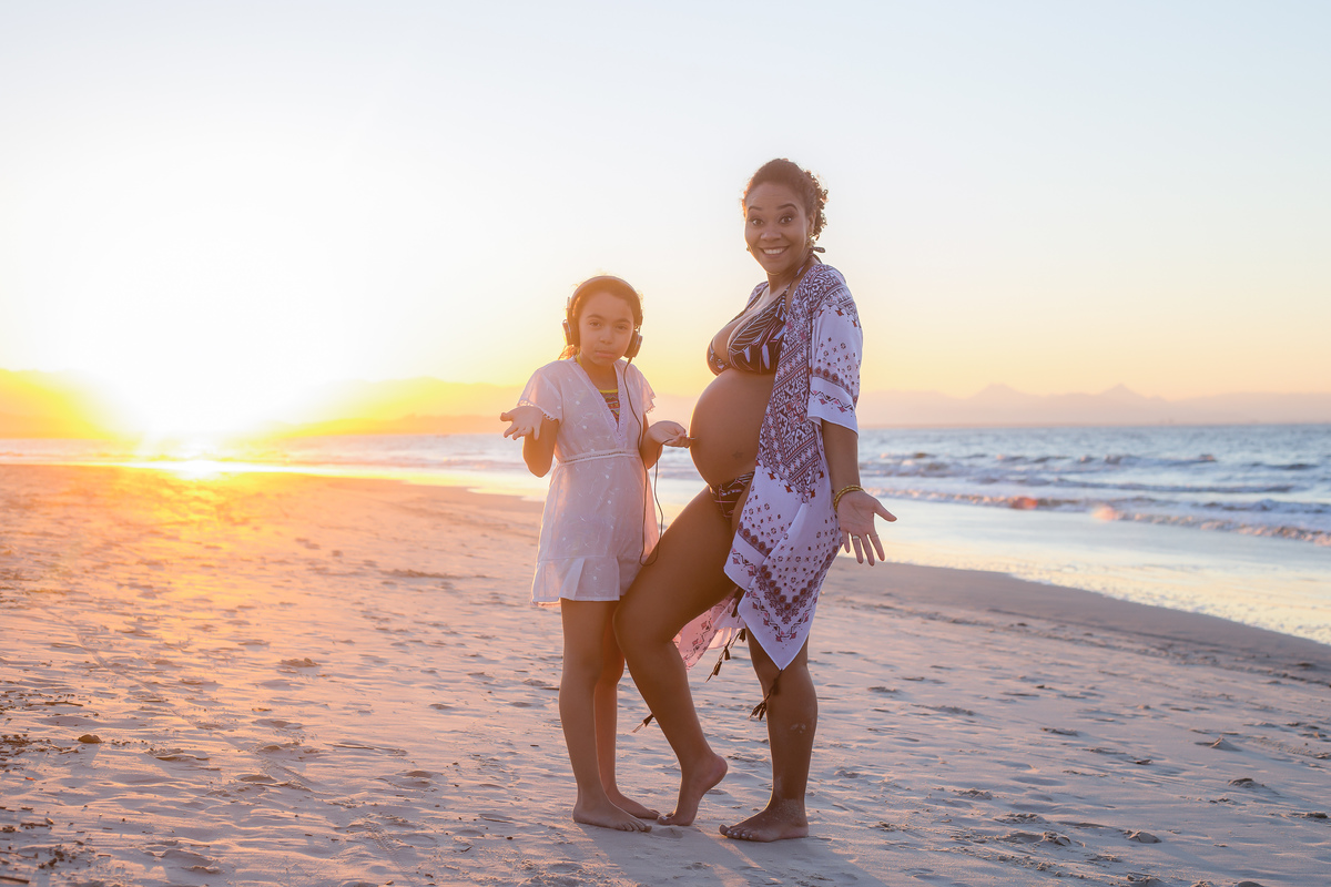 Gestação, família, casa, campo, cidade, praia, acompanhamento.