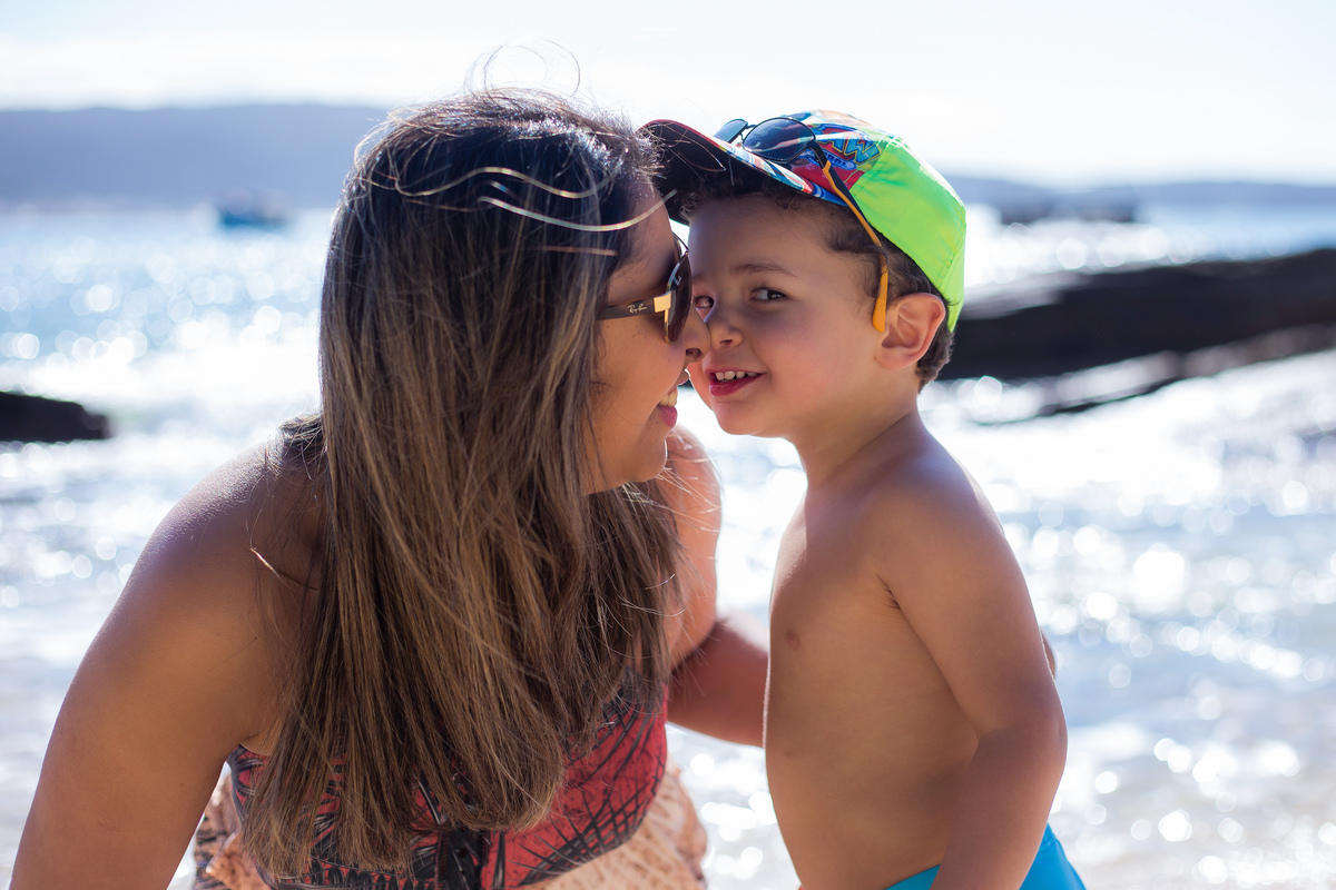Família, mãe, filha, estância, praia, cidade, campo.