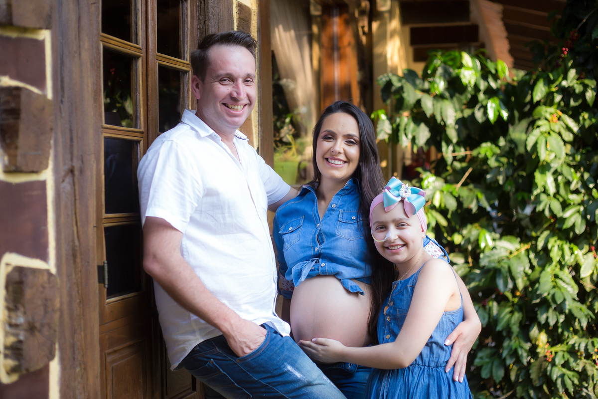 Gestação, família, acompanhamento, praia, cidade, campo.