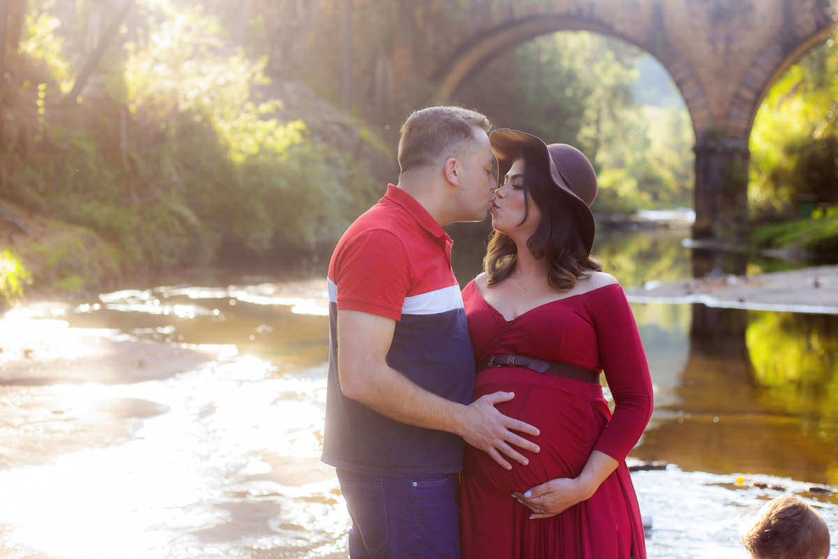 Gestante, família, campo, cidade, praia.