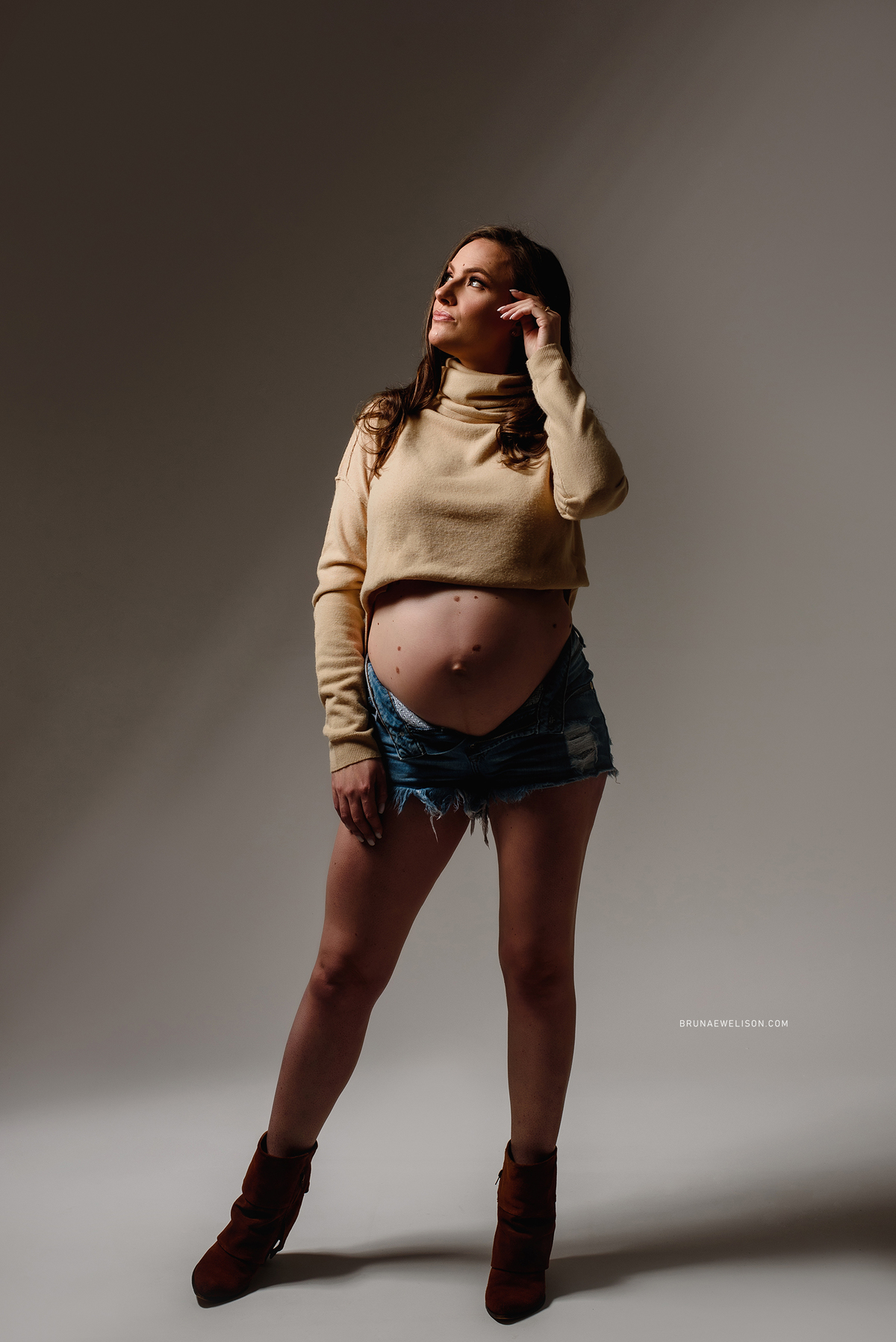 ensaio gestante estudio foto bruna e welison nao me toque fotografia gravida