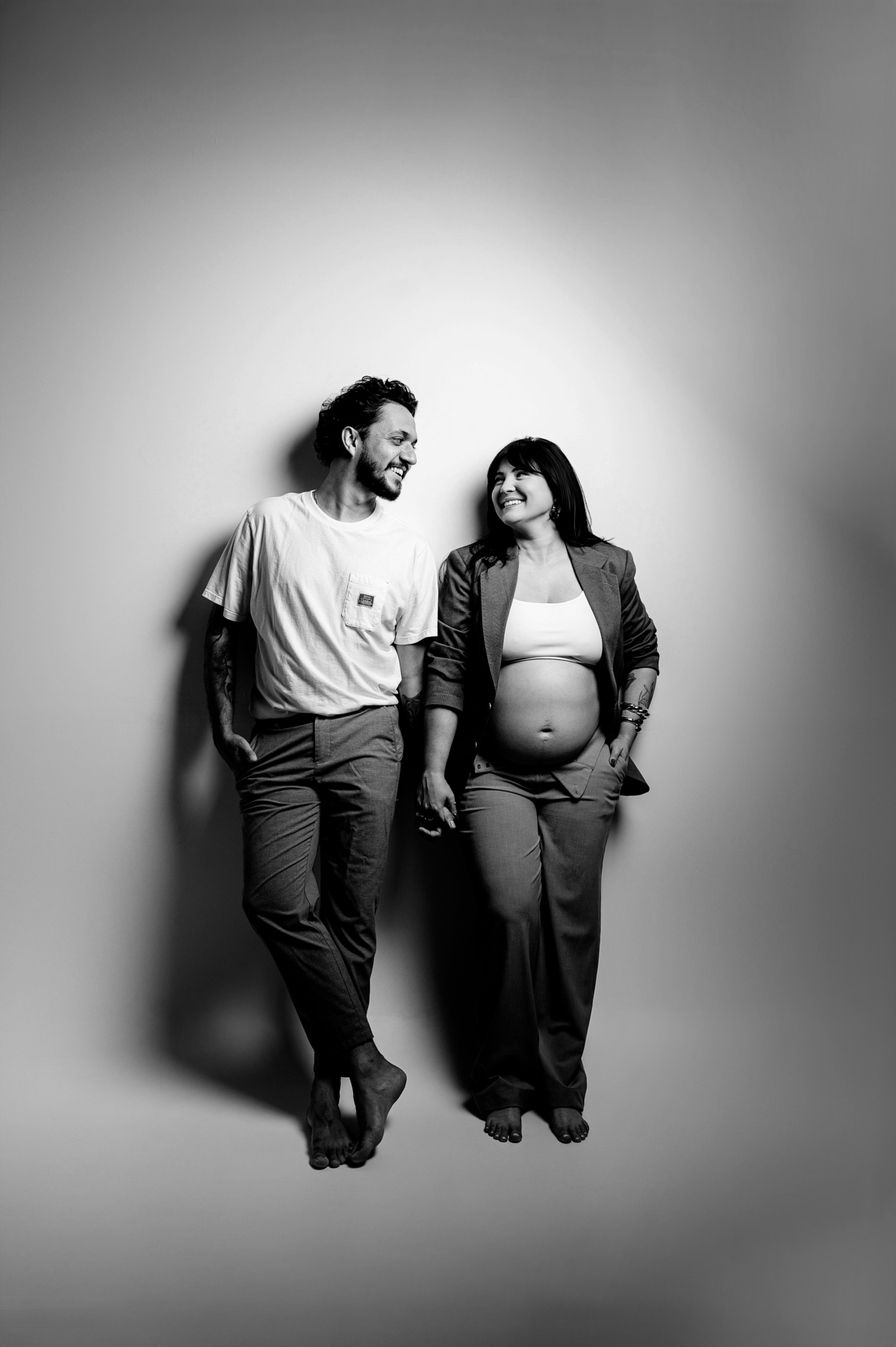 ensaio gestante estudio fotografo bruna e welison atemporal clean foto