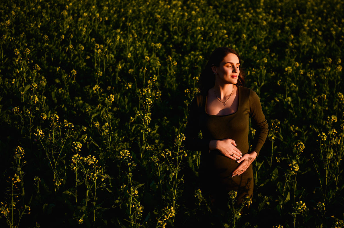 ensaio gestante gravida foto externo canola tapera