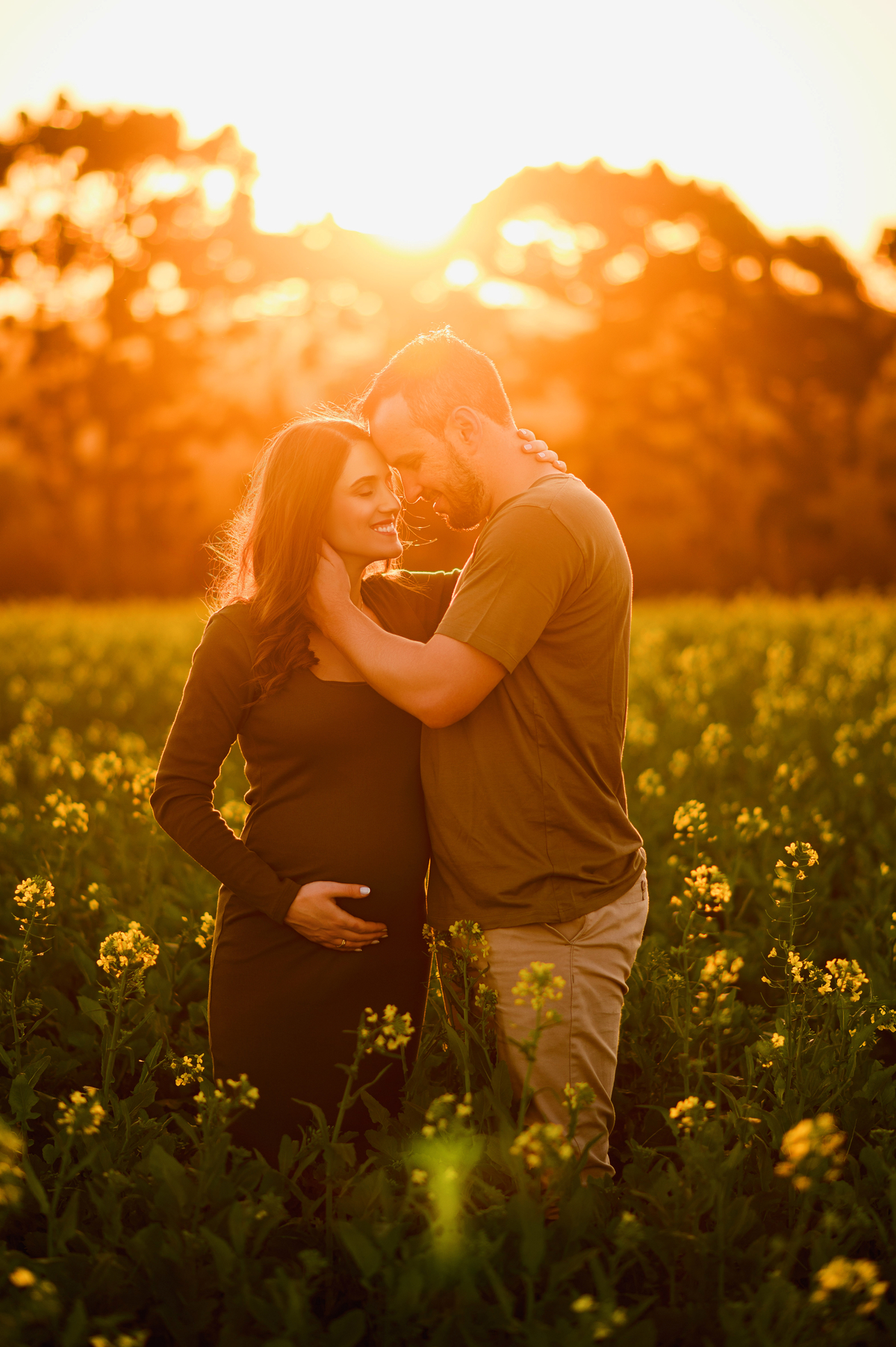 ensaio gestante gravida foto externo canola tapera