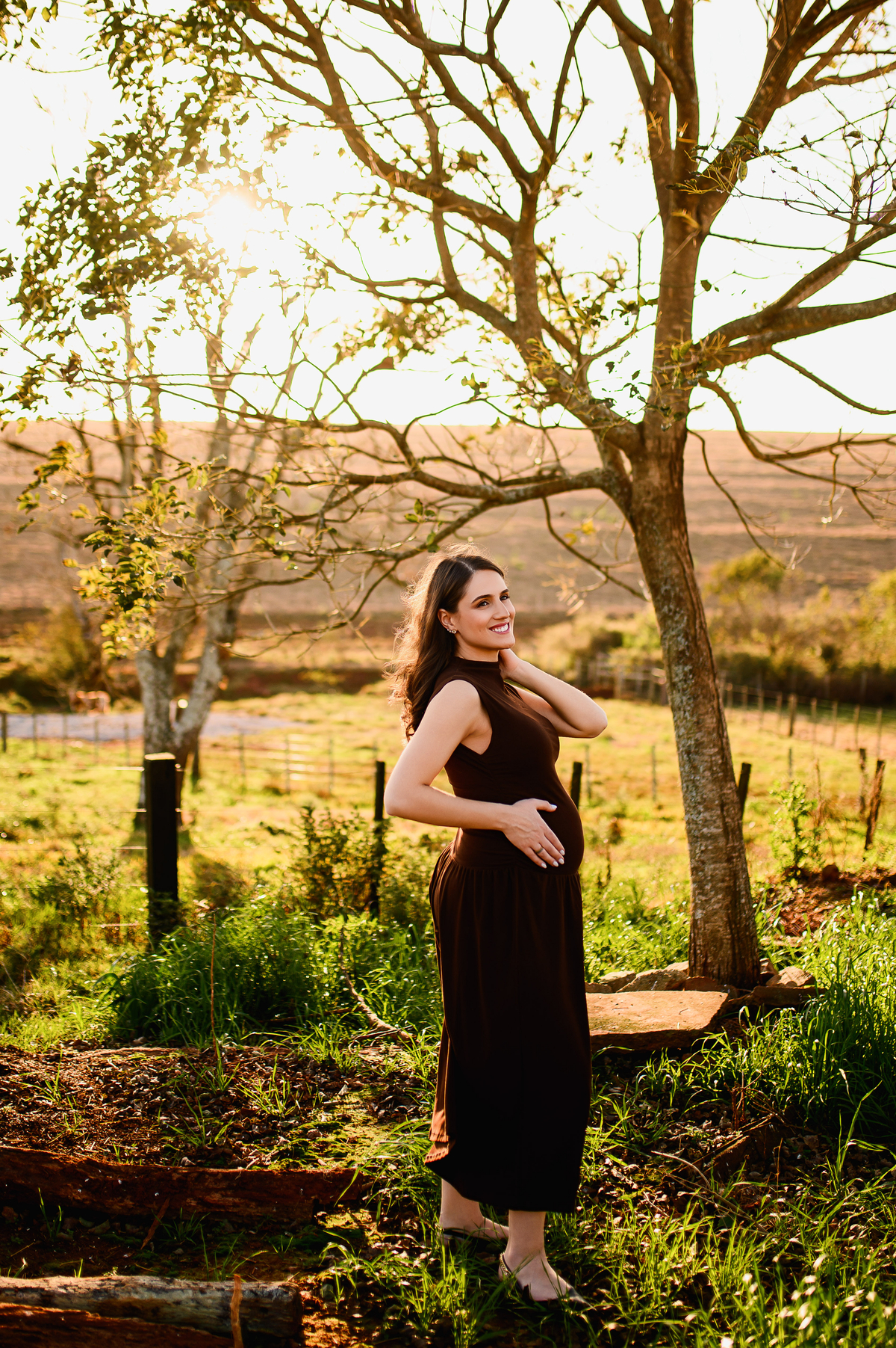 ensaio gestante gravida foto externo canola tapera