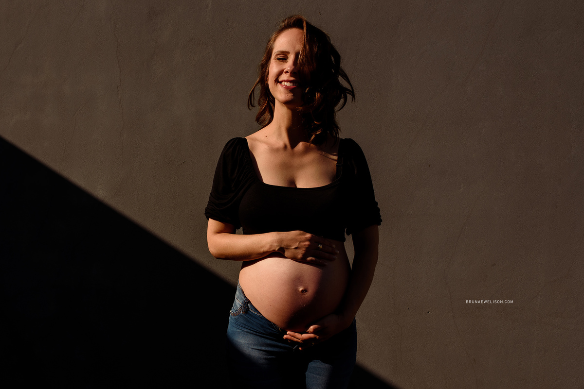 ensaio gestante fotografia gestação bruna e welison foto nao me toque colorado tapera espumoso
