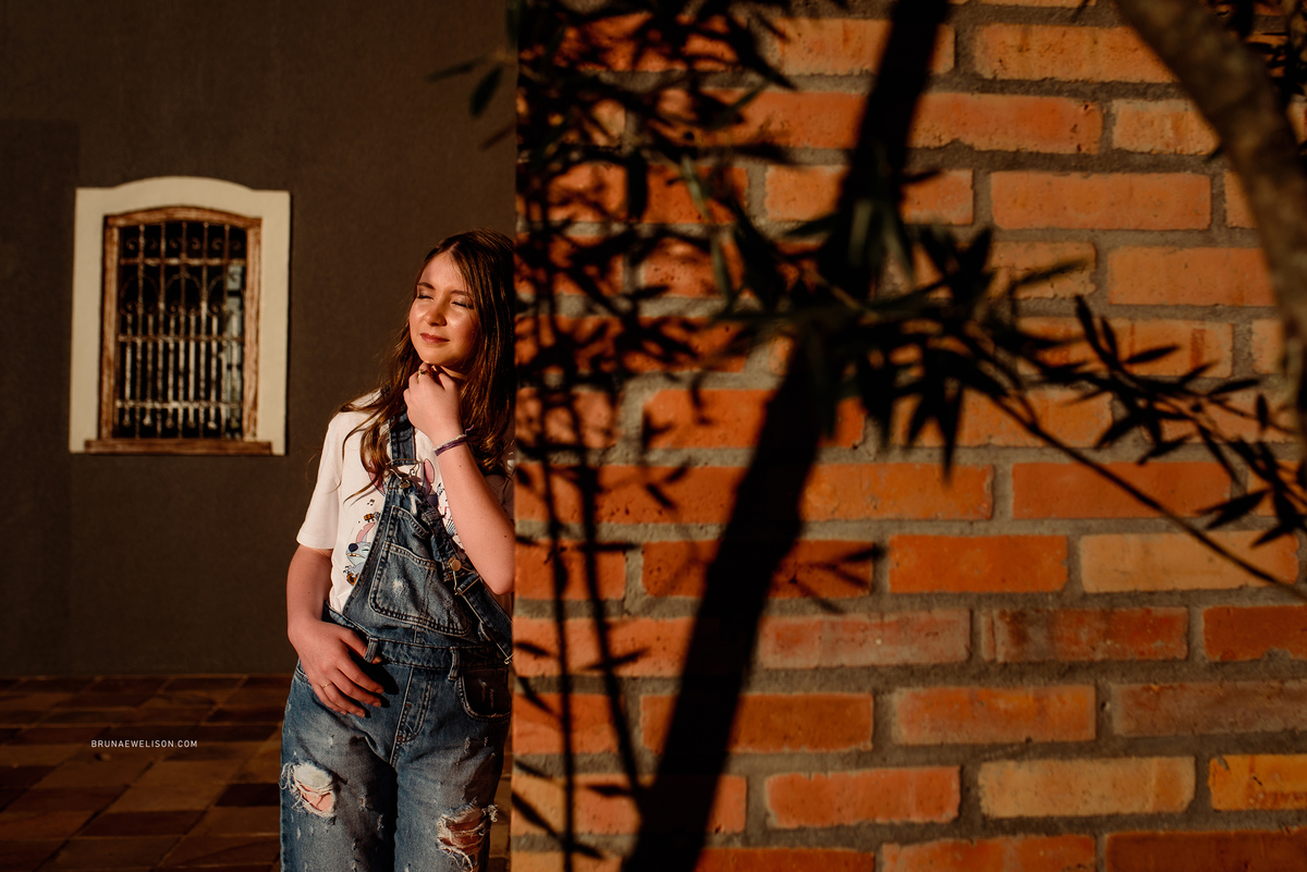 ensaio 15 anos feminino bruna e welison fotografia nao me toque rs book tapera espumoso fotos urbano