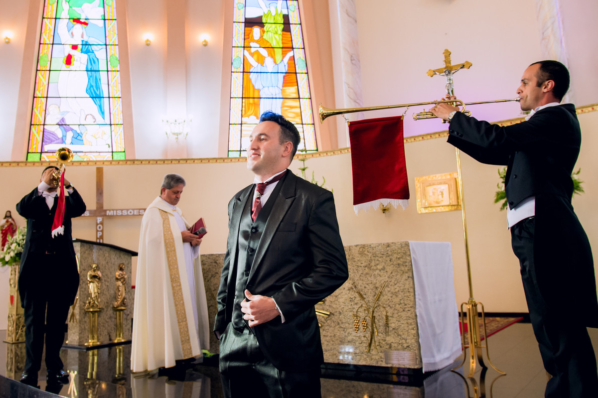 Cerimonia de casamento na paróquia sagrado coração de jesus, Jundiaí, São Paulo