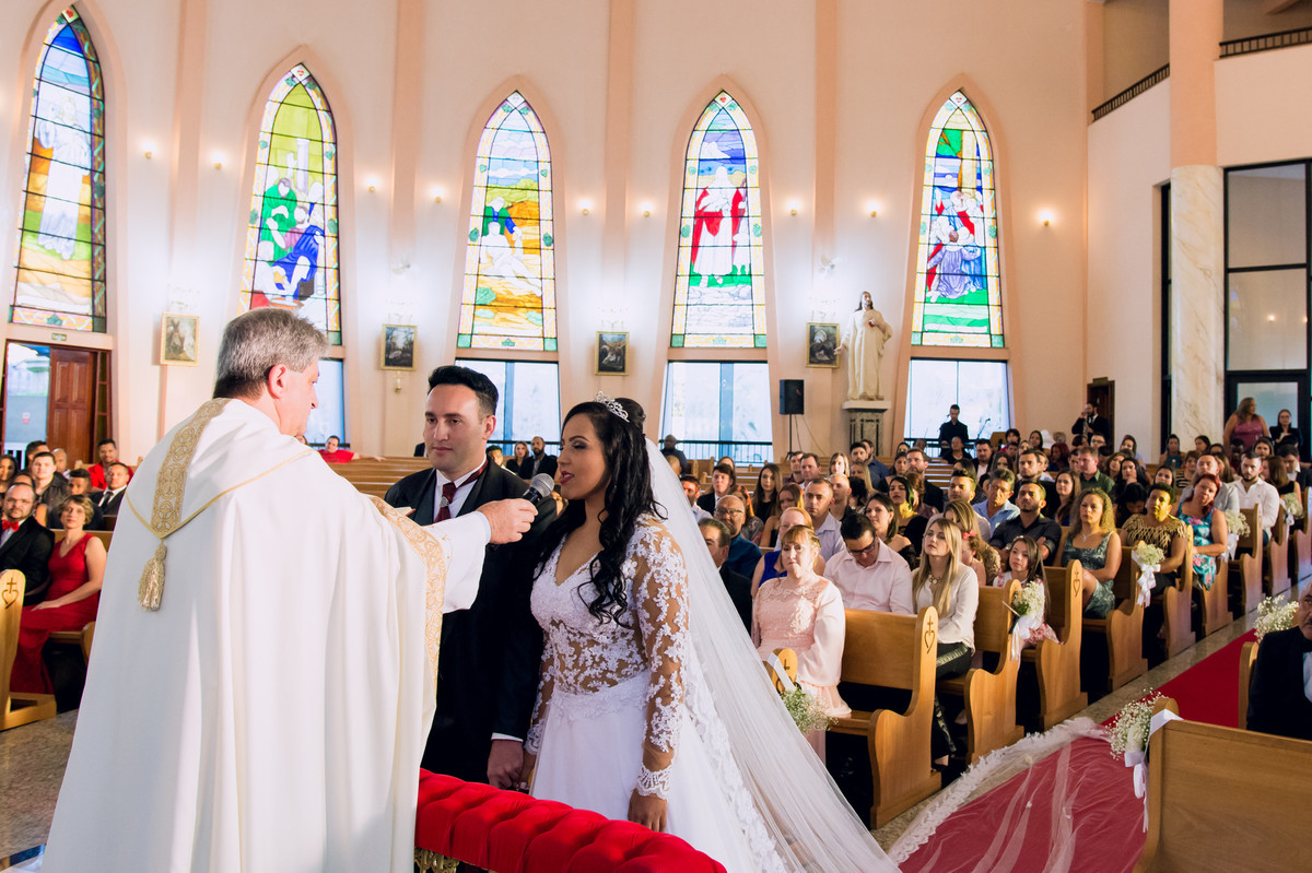Cerimonia de casamento na paróquia sagrado coração de jesus, Jundiaí, São Paulo