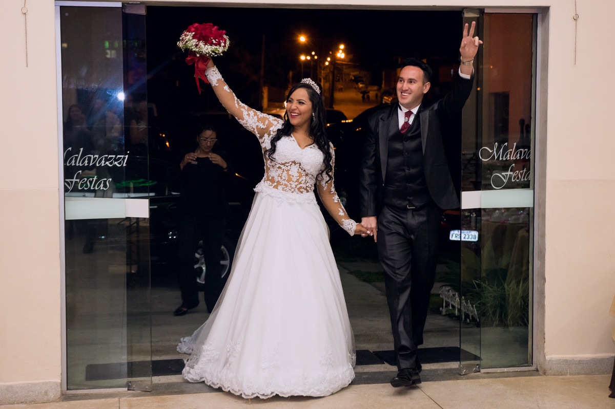Recepção dos recém casados no espaço Mallavazi Festas e Buffet, Jundiaí, São Paulo
