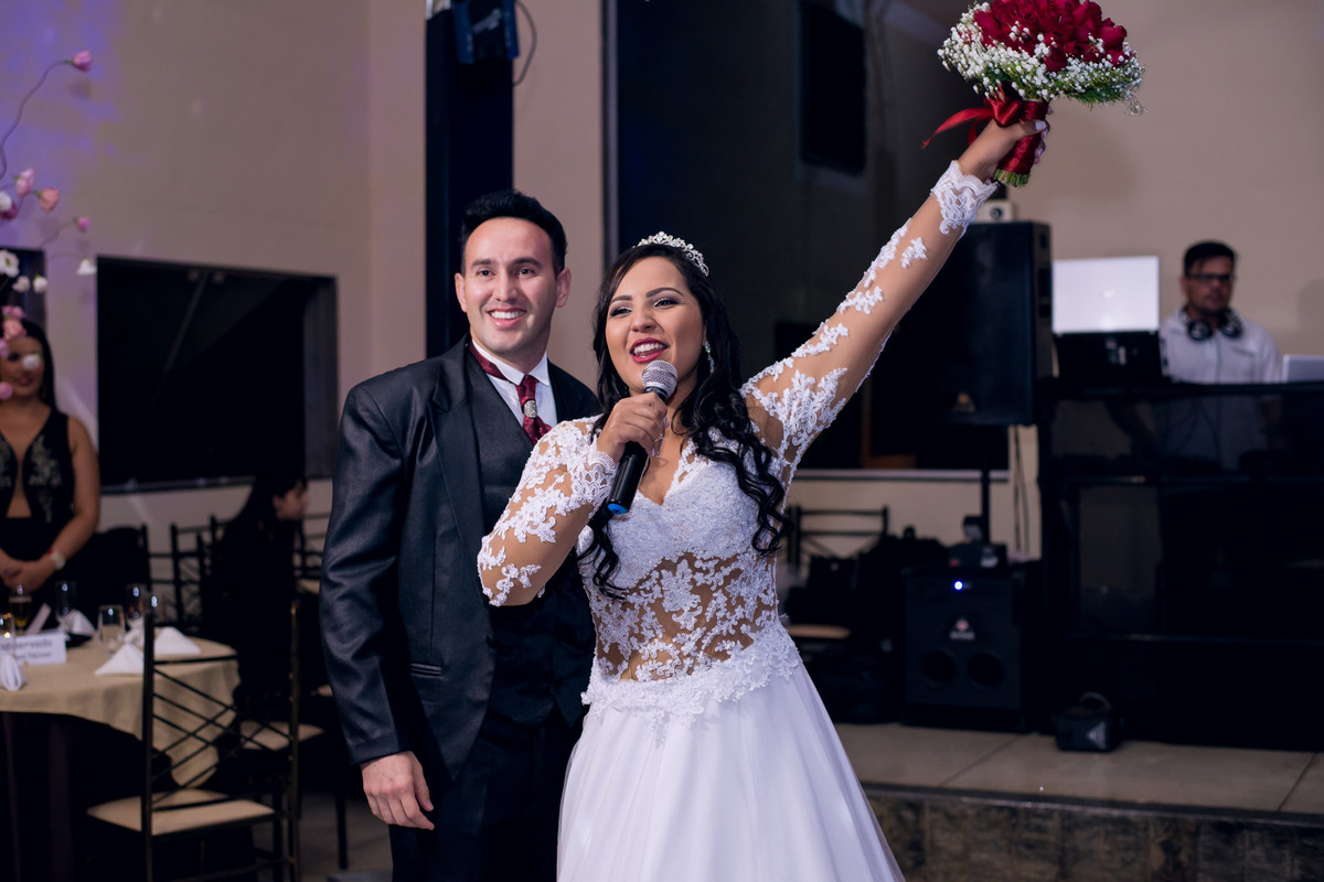 Recepção dos recém casados no espaço Mallavazi Festas e Buffet, Jundiaí, São Paulo