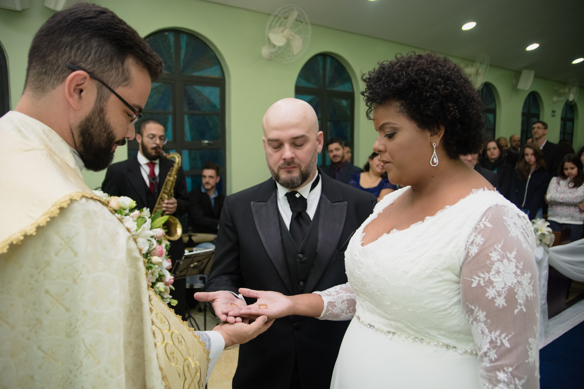 Fotografia de casamento, Momento da benção das alianças
