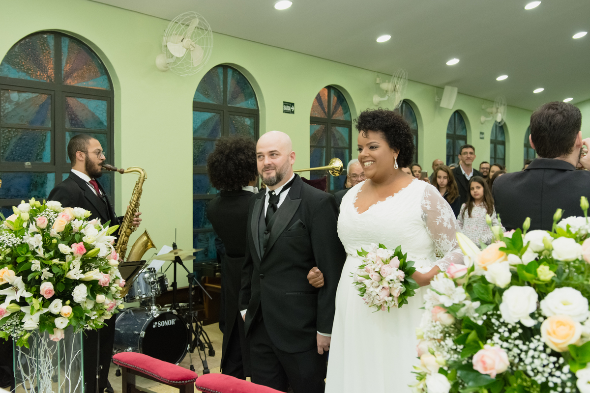 Fotografa de casamento espontânea, entrada da noiva