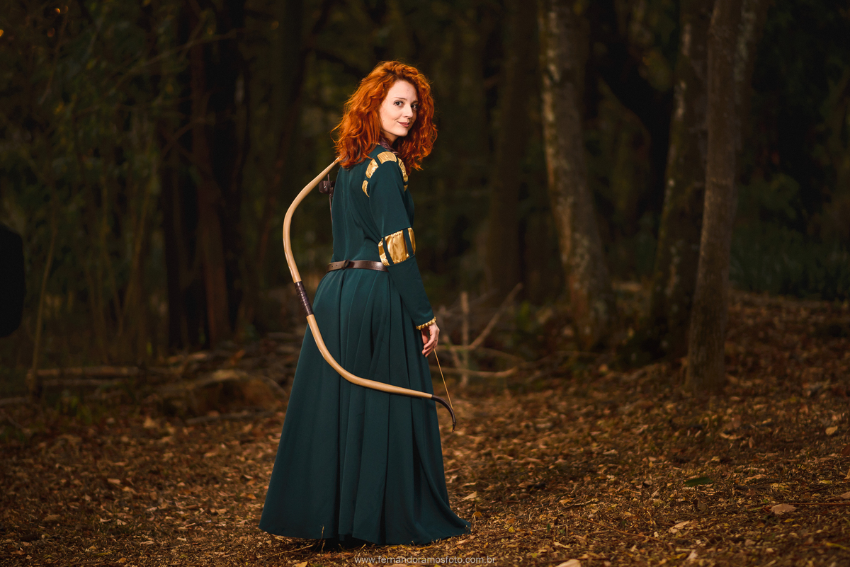 ENSAIO FOTOGRÁFICO, FOTOGRAFIA FEMININA, ENSAIO FEMININO, FOTOGRAFIA COSPLAY, MERIDA, VALENTE, JARDIM BOTÂNICO, JUNDIAÍ, SP