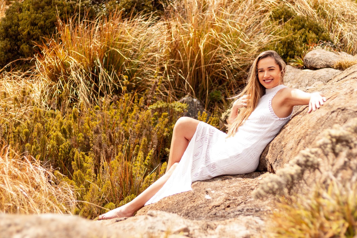 ensaio casual feminino natureza