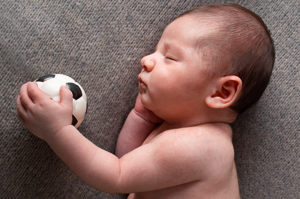 Oliver em seu ensaio Newborn, com 17 dias.