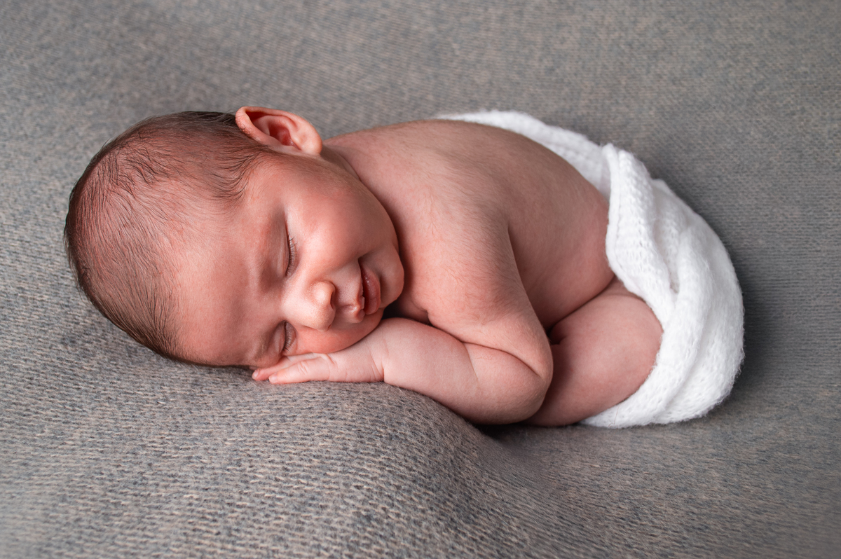 Oliver em seu ensaio Newborn, com 17 dias.