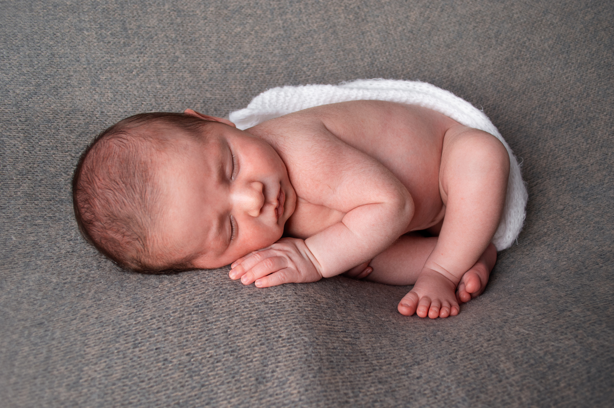 Oliver em seu ensaio Newborn, com 17 dias.