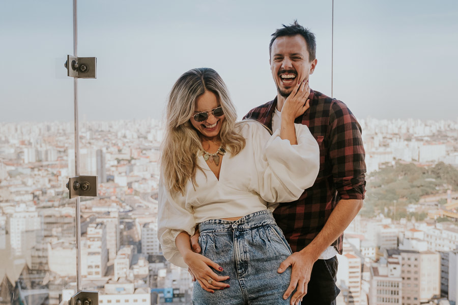 Pedido de casamento no Sampa Sky em São Paulo por Anderson Crepaldi Fotografia