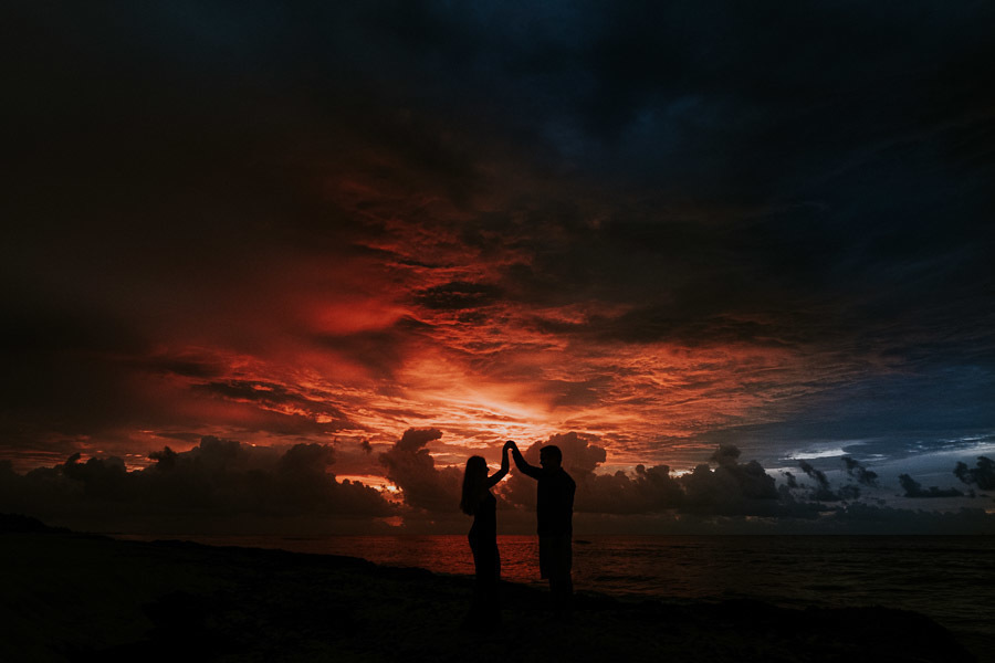 Ensaio Pré-wedding em Playa Del Carmen, em Cancún, no México por Anderson Crepaldi Fotografia