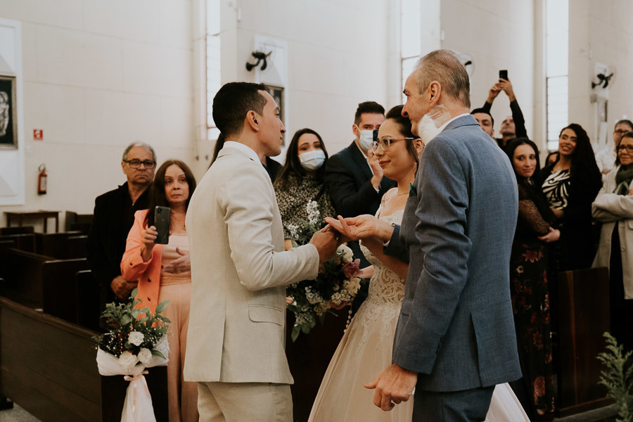 Casamento de Camila e Felipe na Paróquia Nossa Senhora da Salette, em São Paulo, no bairro Santana por Anderson Crepaldi Fotografia