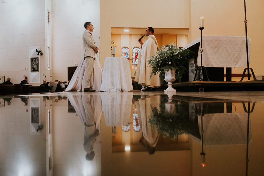 Casamento de Camila e Felipe na Paróquia Nossa Senhora da Salette, em São Paulo, no bairro Santana por Anderson Crepaldi Fotografia