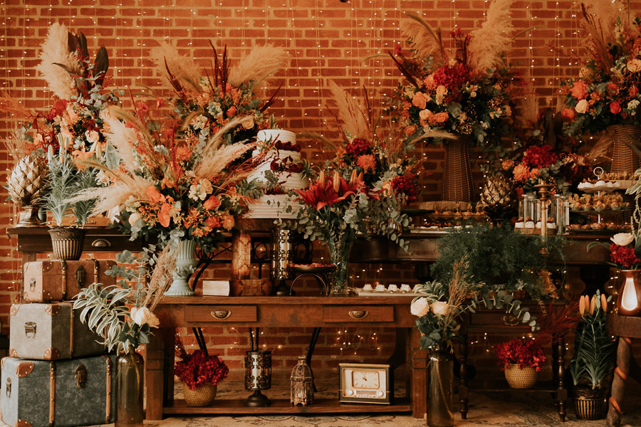 Decoração de casamento rústico de Biannca e Rafael no Villa Vezzane por Anderson Crepaldi Fotografia