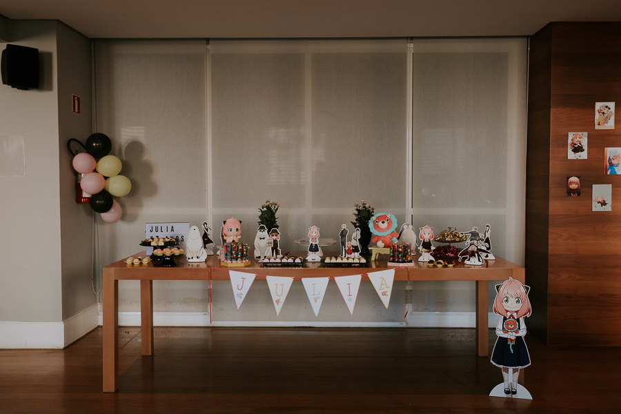 Festa de aniversário infantil da Julia com tema anime no Alto de Pinheiros, em São Paulo por Anderson Crepaldi Fotografia