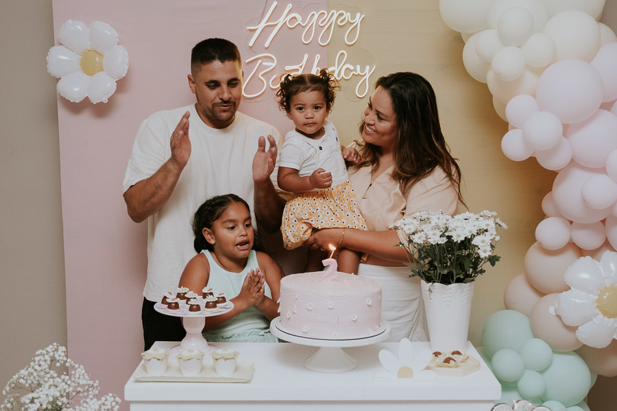 Festa de aniversário infantil da Manuela com tema girassol em Taboão da Serra