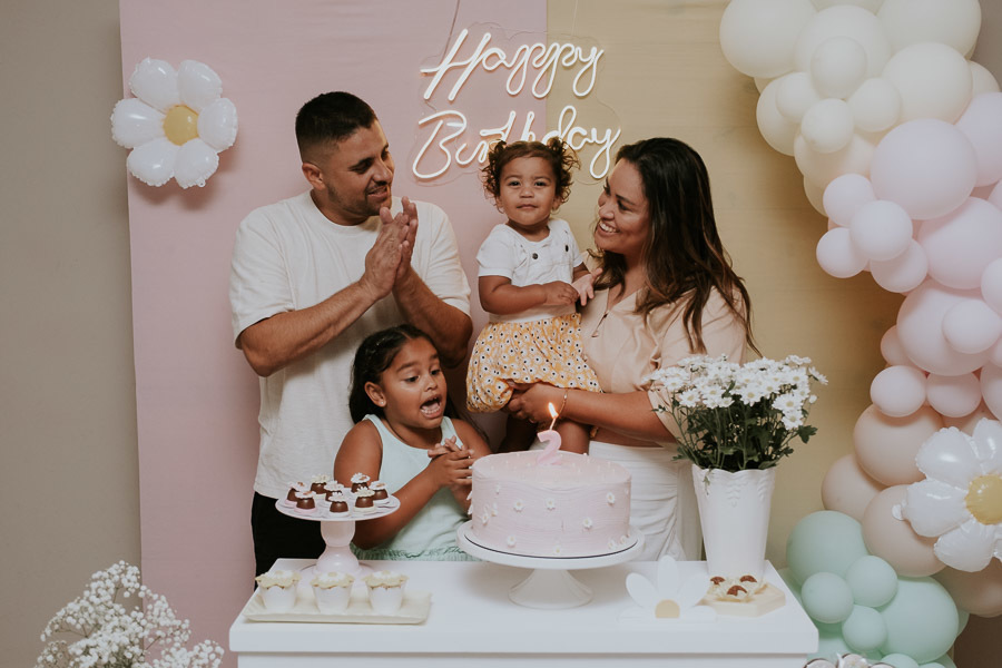 Festa de aniversário infantil da Manuela com tema girassol em Taboão da Serra