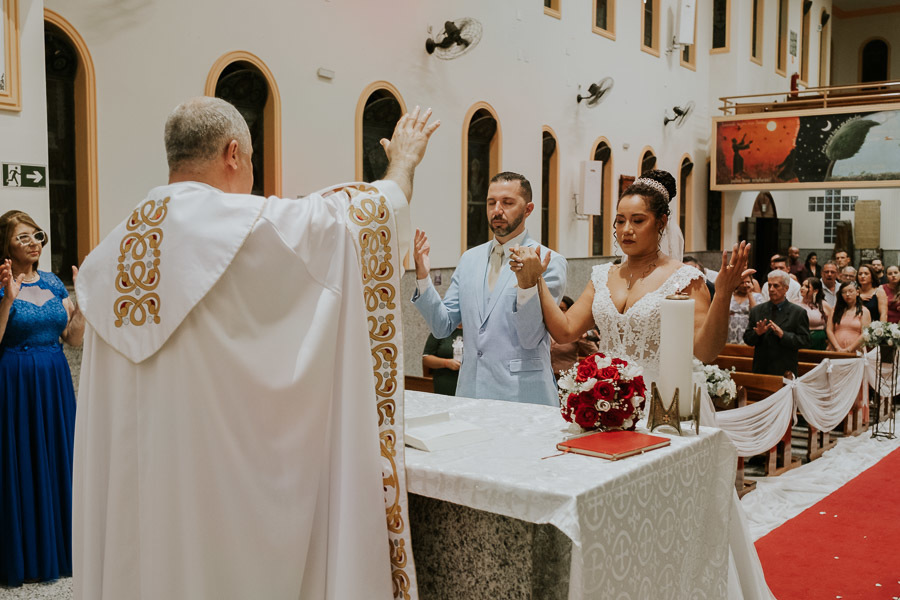 Casamento Fátima e Vagner na Paróquia São Francisco de Assis por Anderson Crepaldi Fotografia