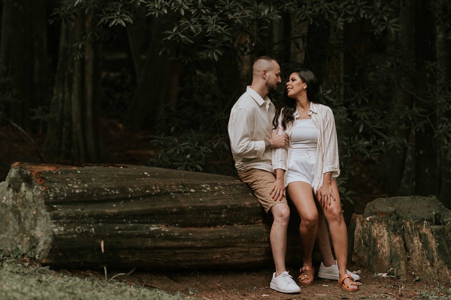 Ensaio pré-wedding no parque estadual Alberto Lofgren, Horto Florestal de Cláudia e Eduardo por Anderson Crepaldi Fotografia