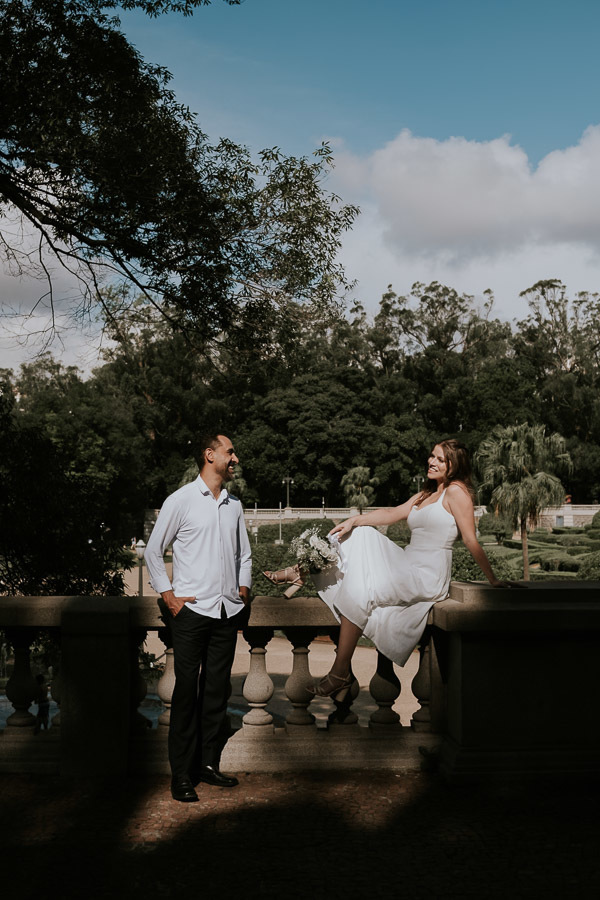 Ensaio pré wedding no Museu do Ipiranga/ Parque da Independência de Erika e Anderson por Anderson Crepaldi Fotografia