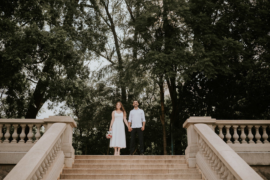 Ensaio pré wedding no Museu do Ipiranga/ Parque da Independência de Erika e Anderson por Anderson Crepaldi Fotografia