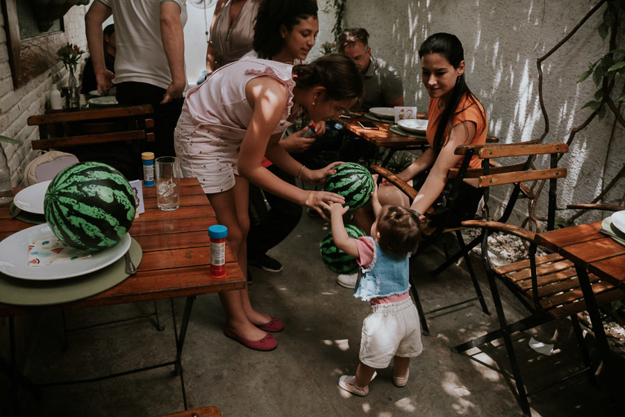 Festa infantil com tema frutas de Serena no Restaurante Famiglia Geraci por Anderson Crepaldi Fotografia