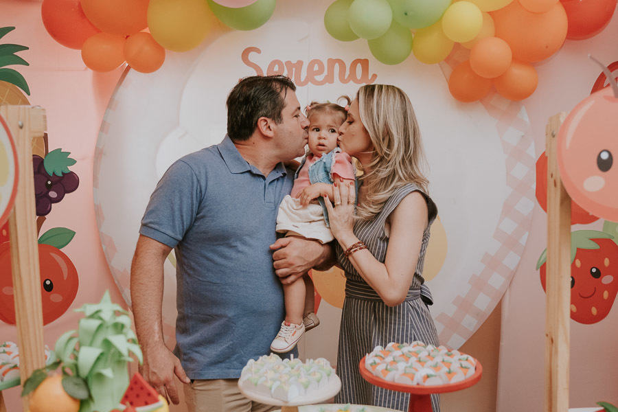 Festa infantil com tema frutas de Serena no Restaurante Famiglia Geraci por Anderson Crepaldi Fotografia