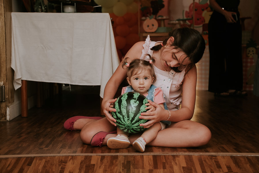 Festa infantil com tema frutas de Serena no Restaurante Famiglia Geraci por Anderson Crepaldi Fotografia
