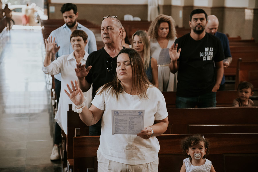 Batizado na Igreja Nossa Senhora de Fátima de Cecília por Anderson Crepaldi Fotografia