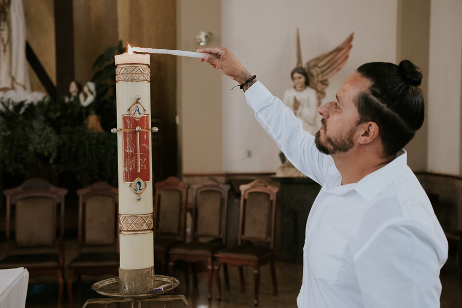 Batizado na Igreja Nossa Senhora de Fátima de Cecília por Anderson Crepaldi Fotografia