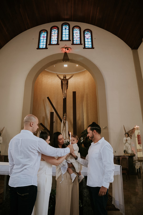 Batizado na Igreja Nossa Senhora de Fátima de Cecília por Anderson Crepaldi Fotografia