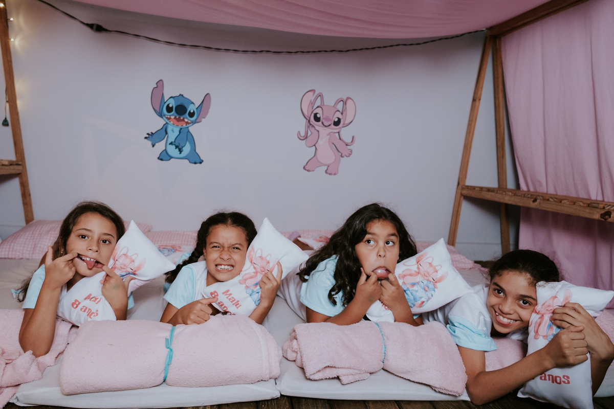 Festa do pijama com tema Lilo & Stitch de Maria Luiza por Anderson Crepaldi FOotgrafia