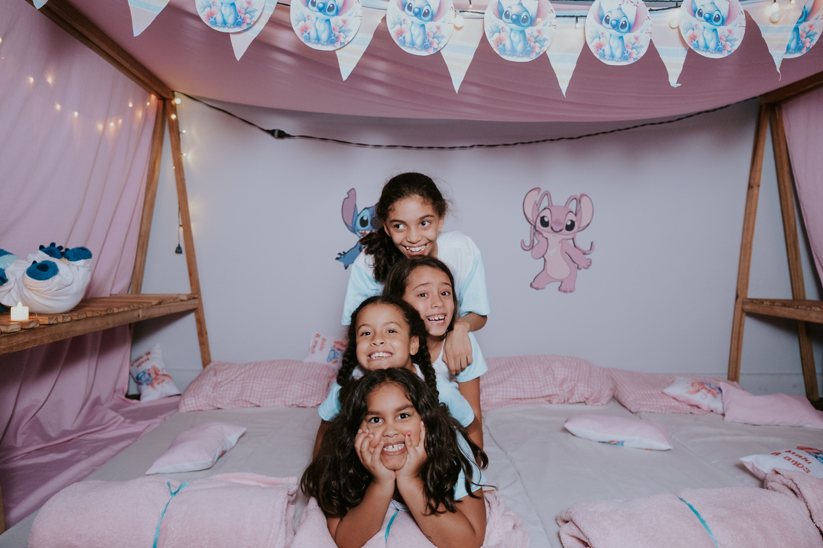 Festa do pijama com tema Lilo & Stitch de Maria Luiza por Anderson Crepaldi FOotgrafia