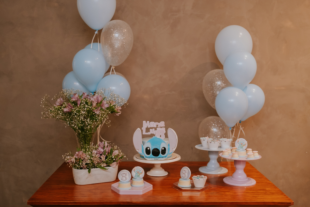 Festa do pijama com tema Lilo & Stitch de Maria Luiza por Anderson Crepaldi FOotgrafia